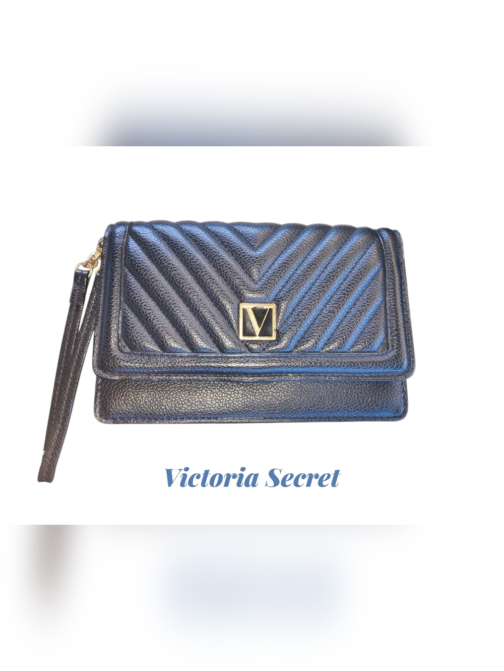⭐Pending Trade ⭐Victoria's Secret Black Quilted Chevron Wristle